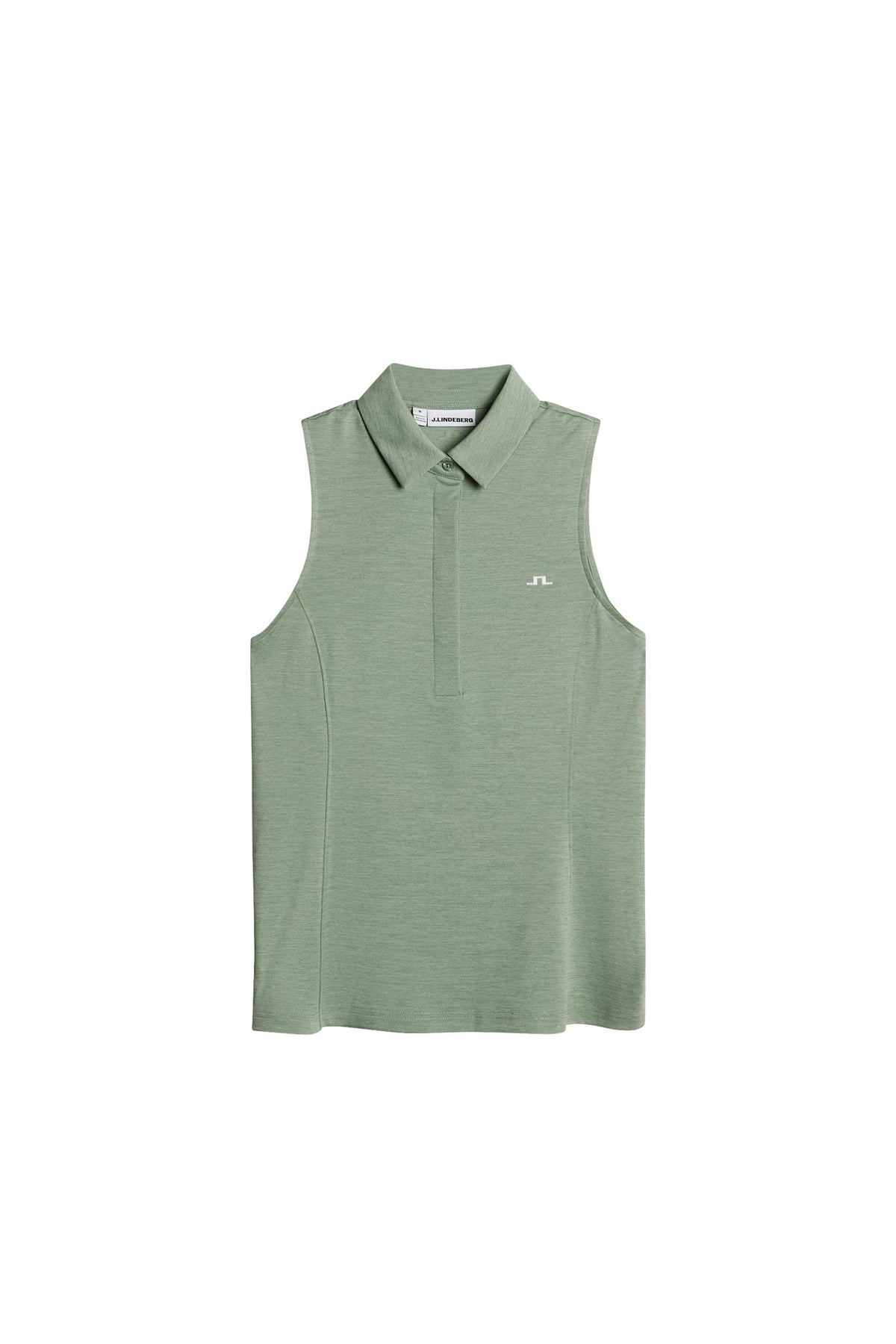 Dena Sleeveless Polo / Hedge Green Melange