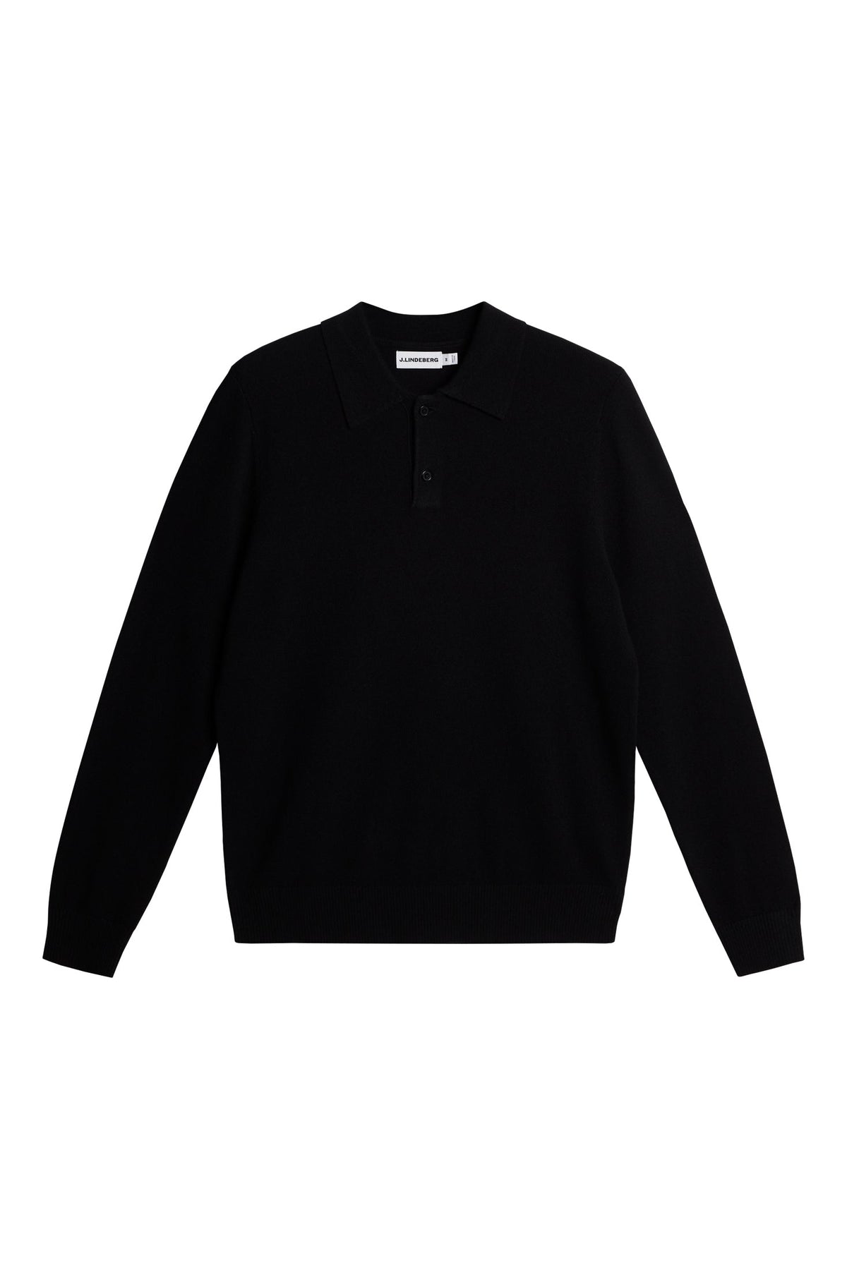 Edgar Knitted Wool Polo / Black