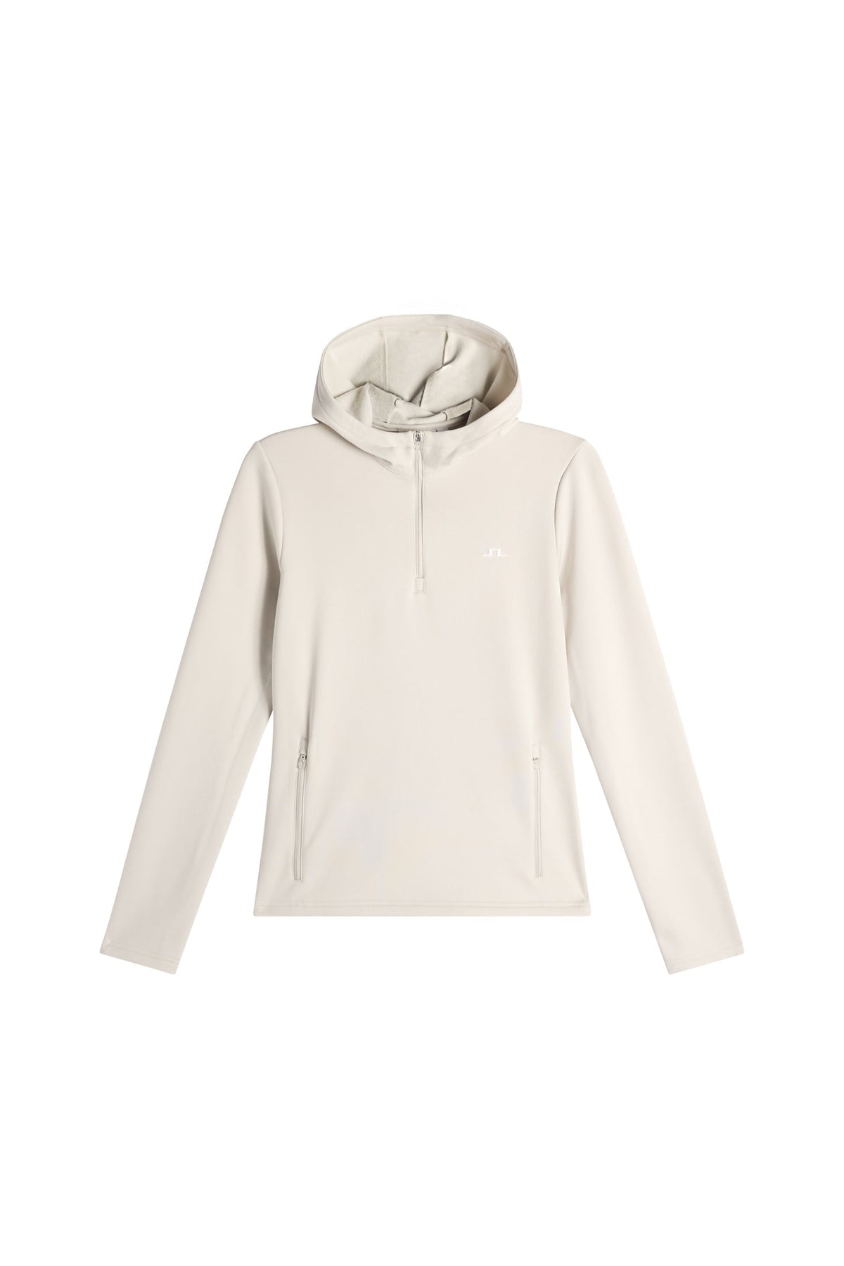 Aerielle Quarter Zip Hood / Moonbeam