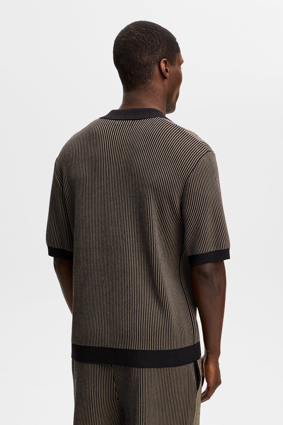 Sal Knitted Polo / Black