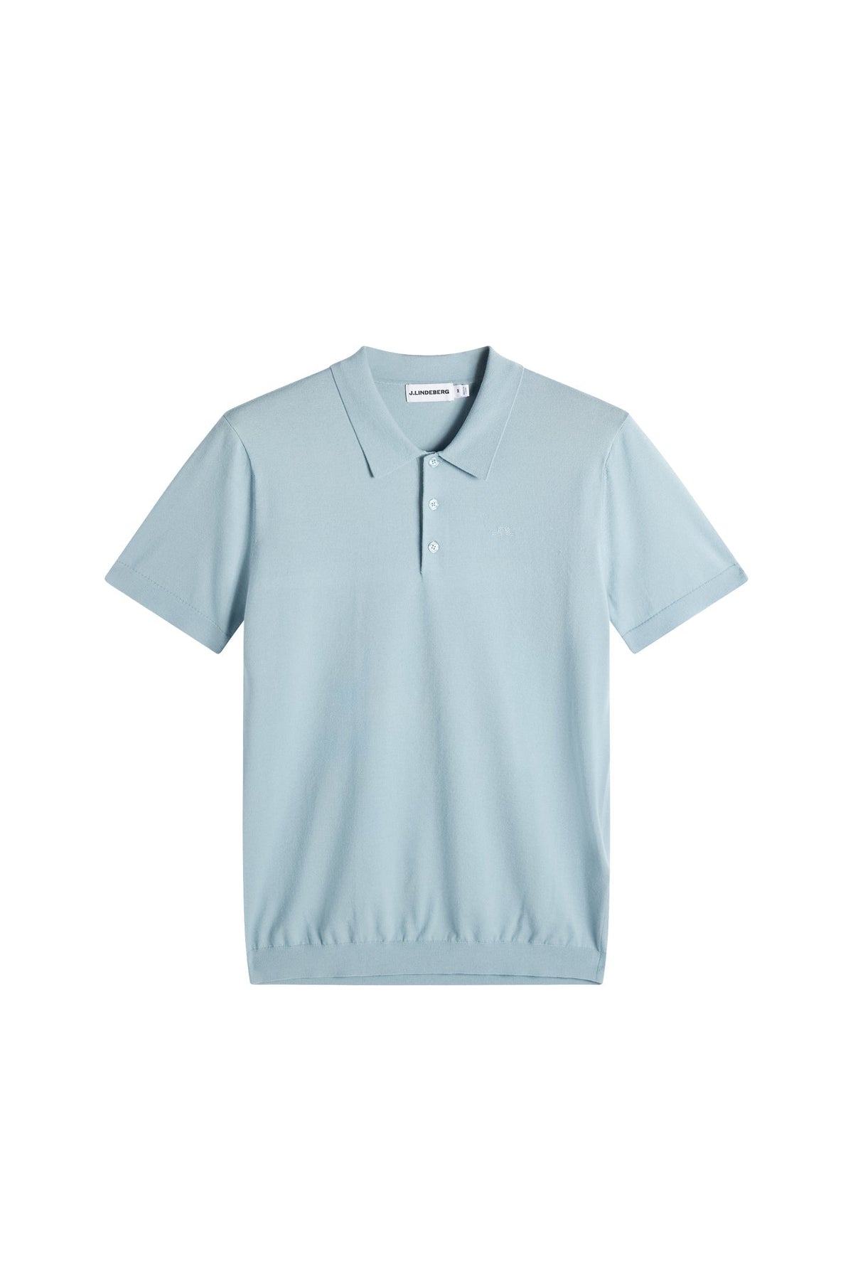Ridge Knitted Polo / Forget-Me-Not