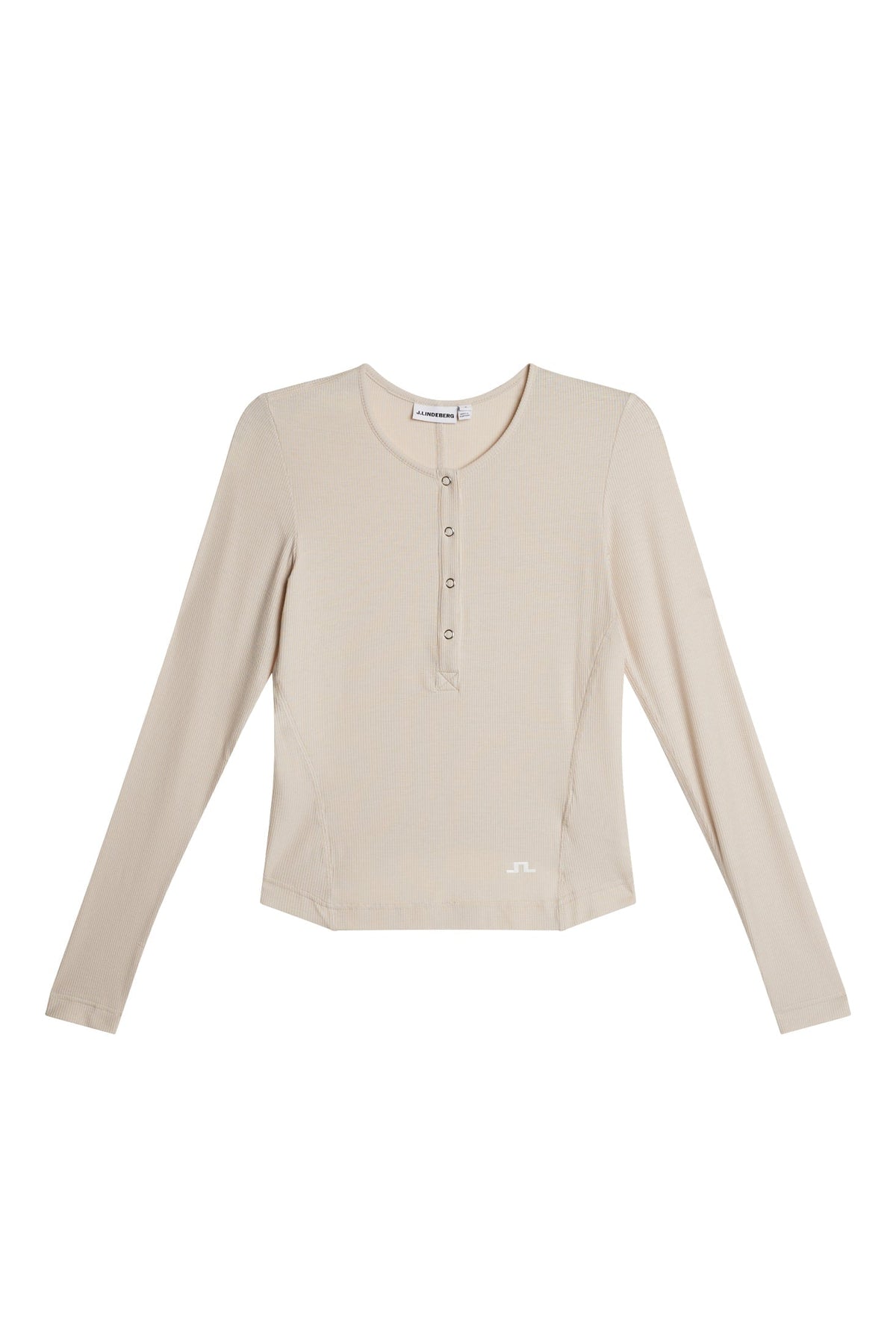 Sanna Rib Henley LS / Moonbeam