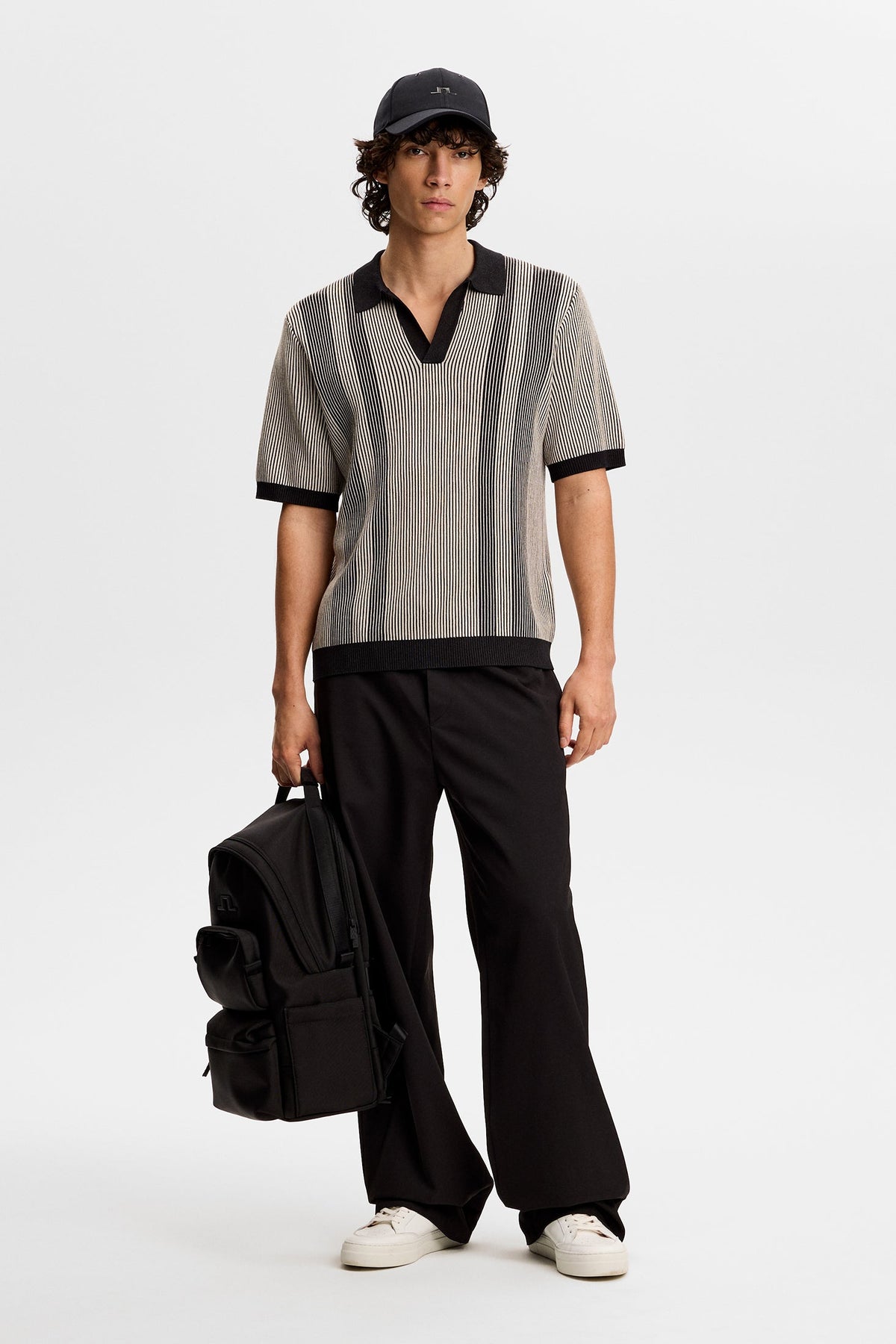 Sal Knitted Polo / Moonbeam